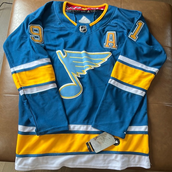 Adidas St Louis Blues Tarasenko jersey size 46 - Picture 2 of 5